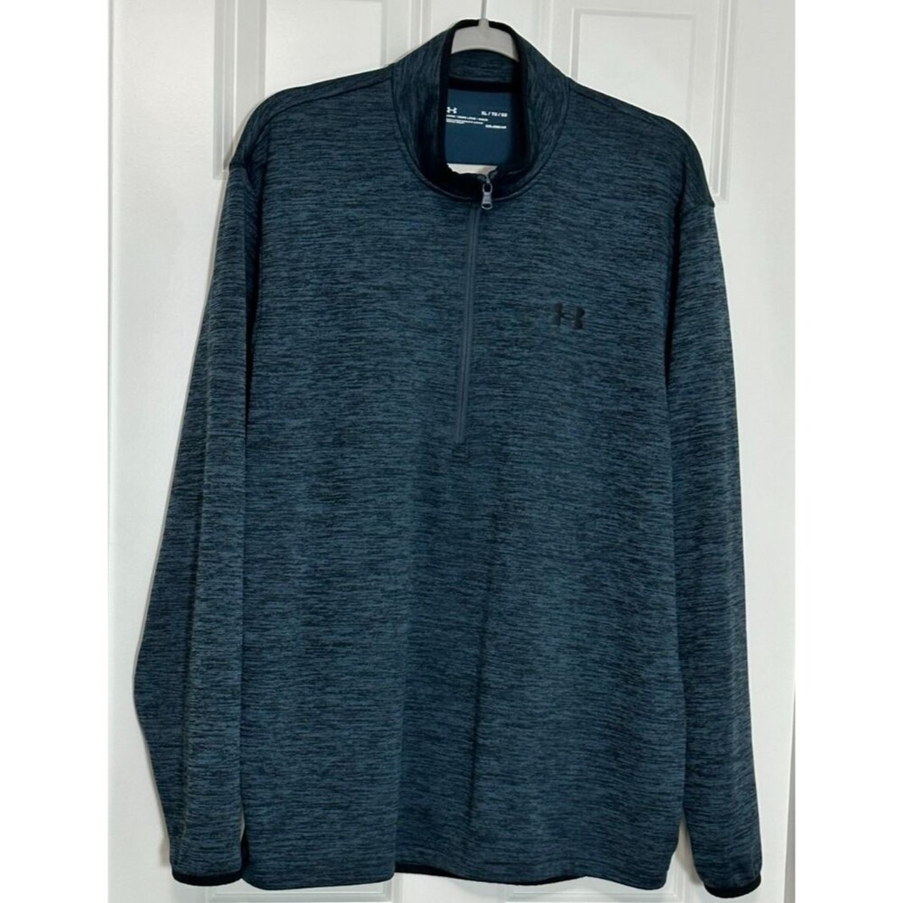 Under Armour‎ 1/4 Zip Pullover Mens XL Blue Loose Fit Golf Athleisure Casual